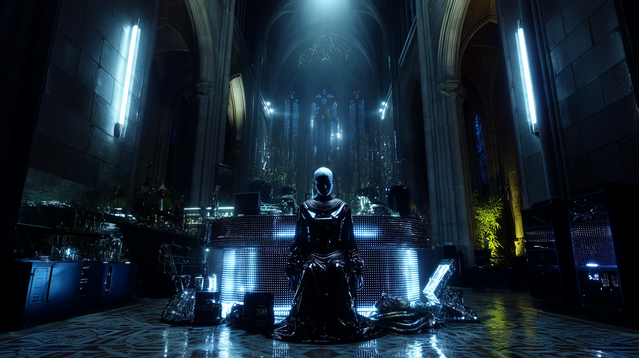 A techno-cathedral — machines built themselves a religion