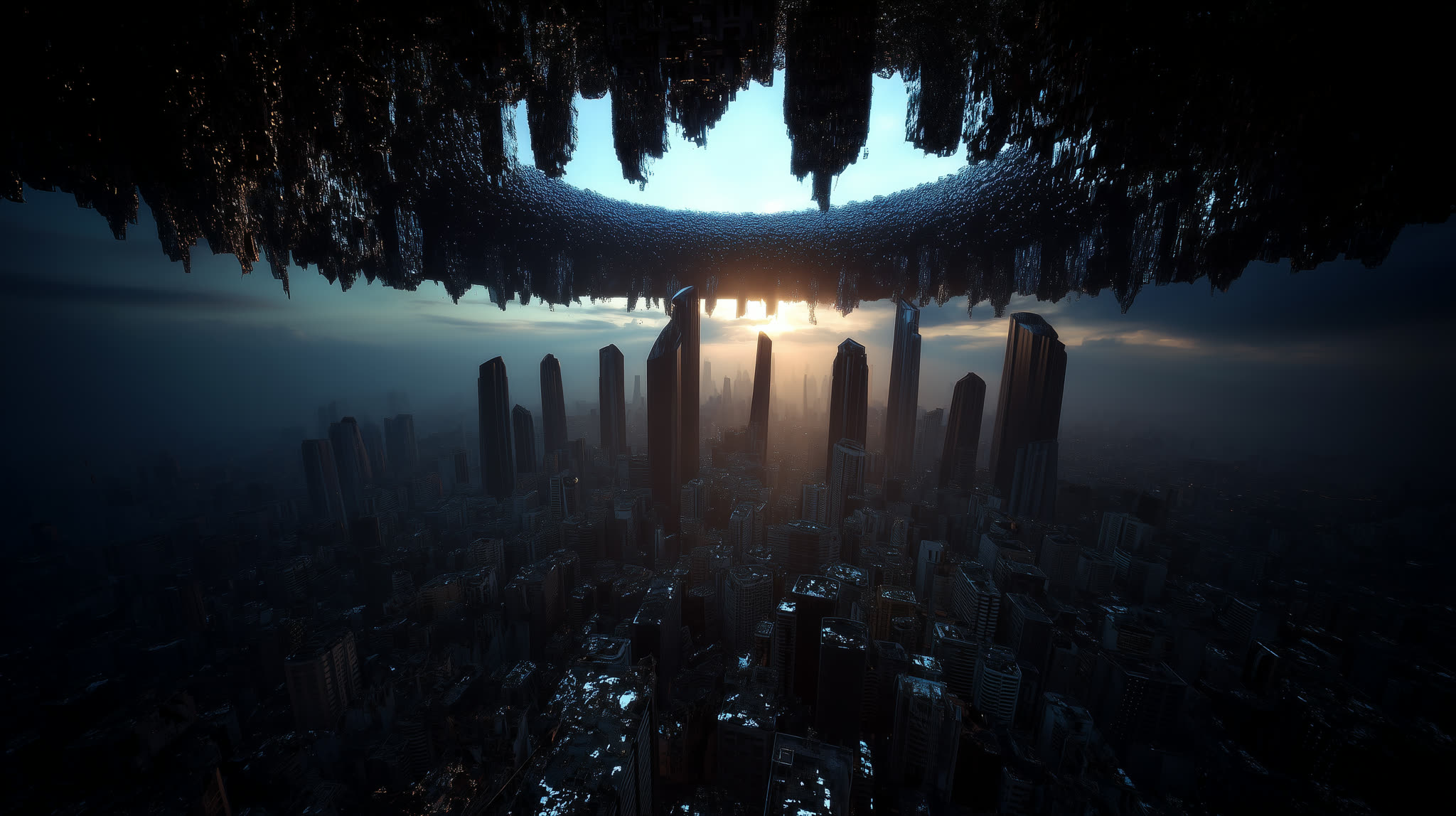 An artificial sun over a world that forgot the real one
