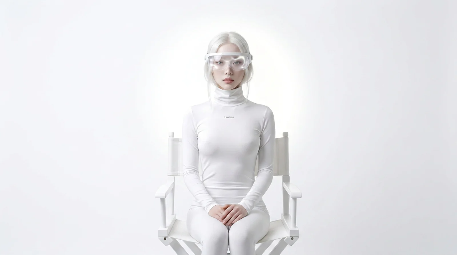 The Flavatars mascot in a white director's chair — criterion one: a real director, not a prompt operator