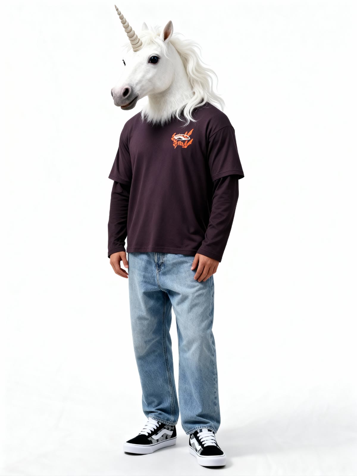 An AI-generated unicorn character for the INTERTOP Plus «Magic? Maybe» loyalty campaign