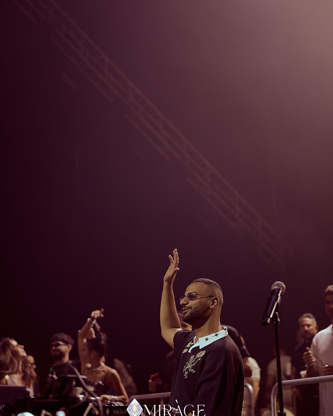 BASET on stage during his set at MIRÀGE Festival
