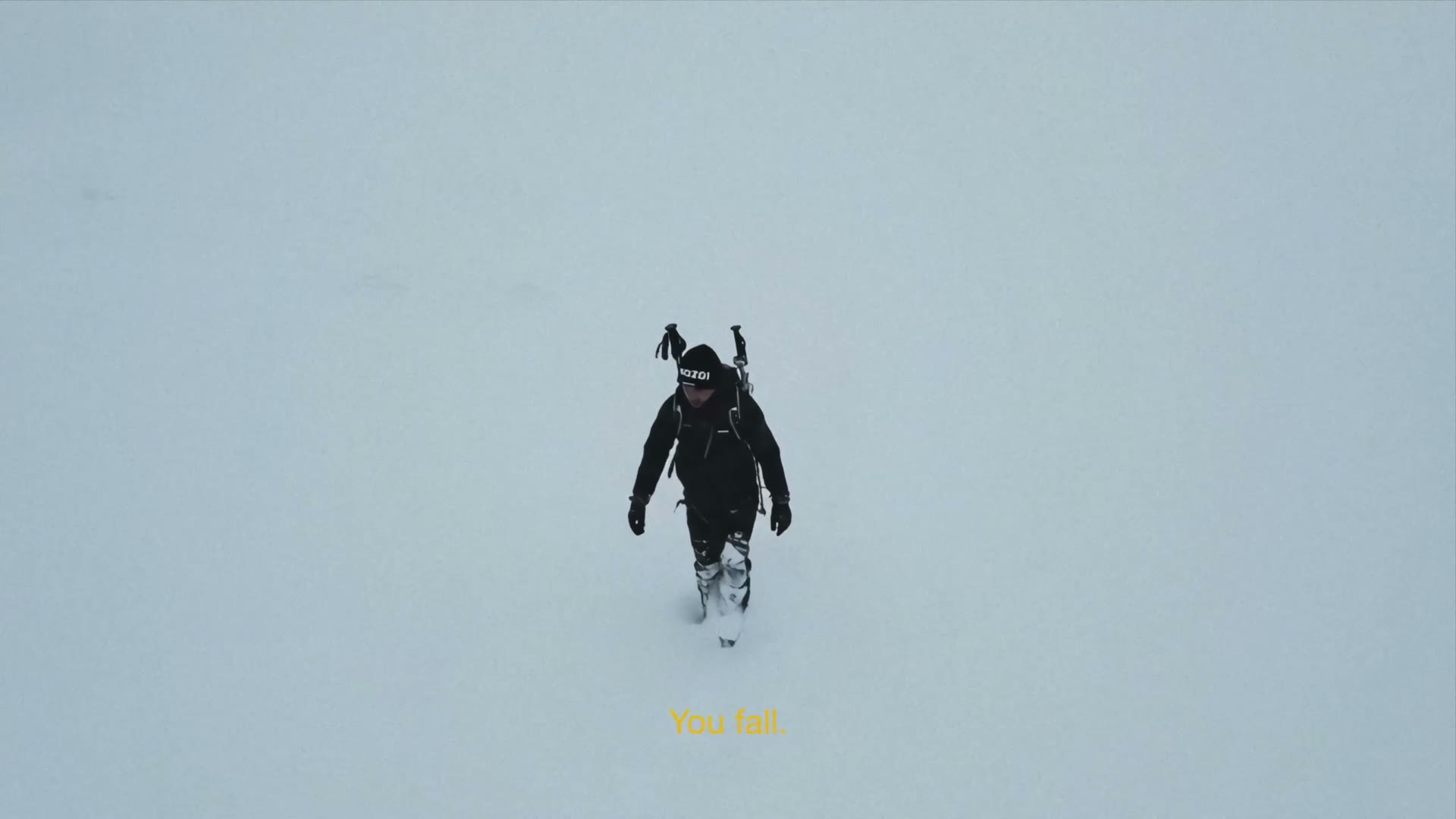 The whiteout — space disappears, the will doesn’t