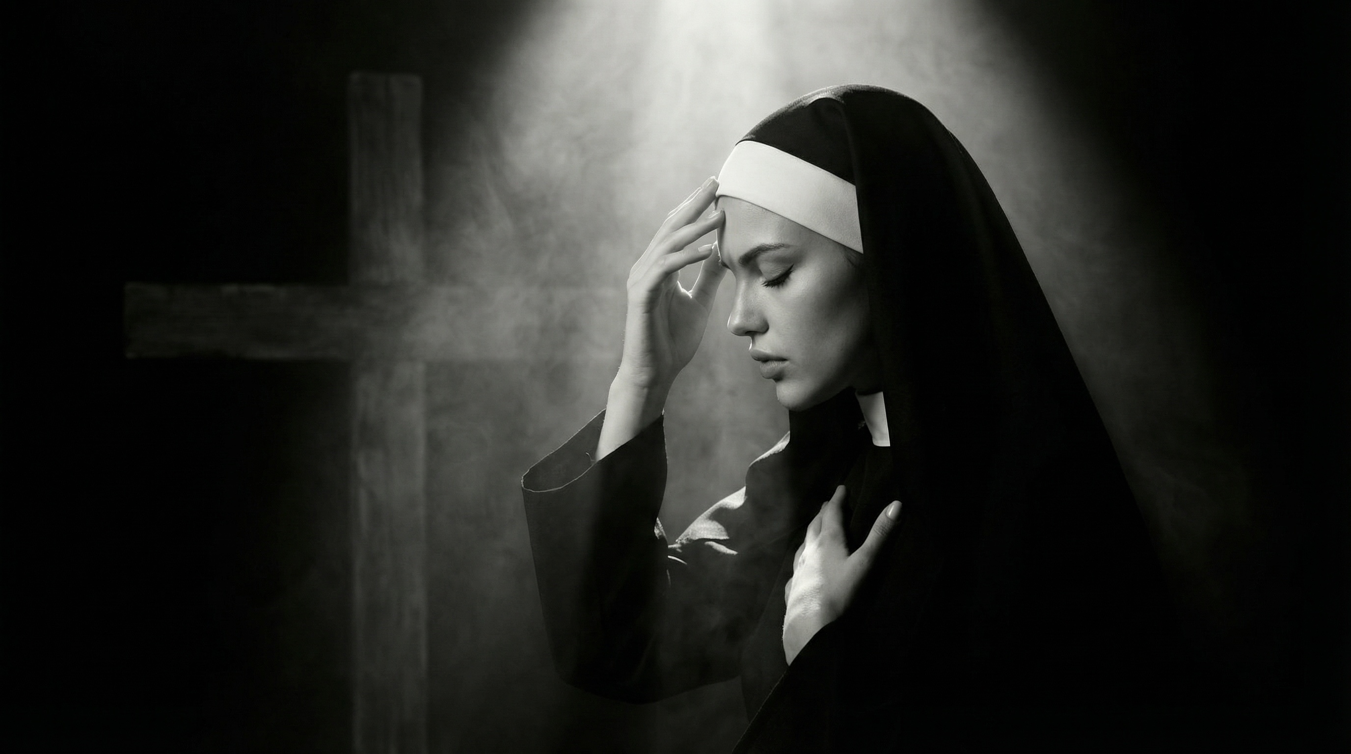 The dark muse, held in one God-ray