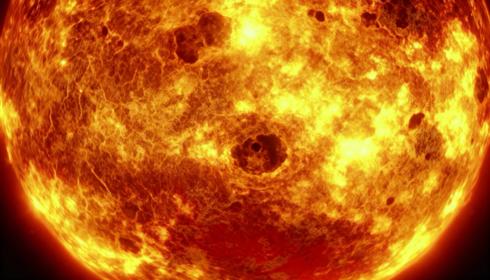 The sun up close — heat as texture